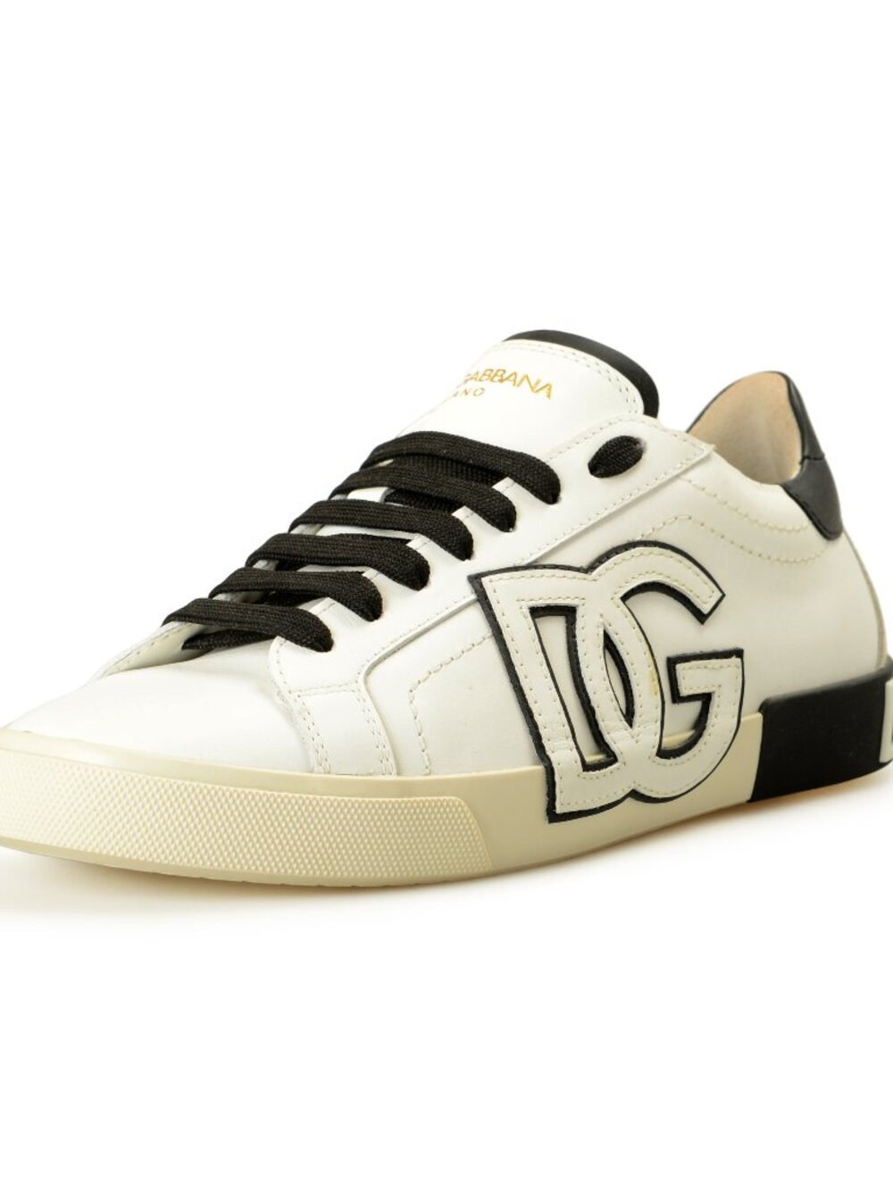 Dolce & Gabbana Women's "Vintage" 100%Leather Athletic Sneakers Shoes US 9 IT 39